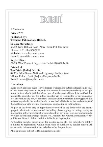 Taxmann's Registration Act 1908 [Bare Act without Comments | AIBE] – Complete Statutory Text with Section 17 on Compulsory Registration and Section 49 on the Effect of Non-registration