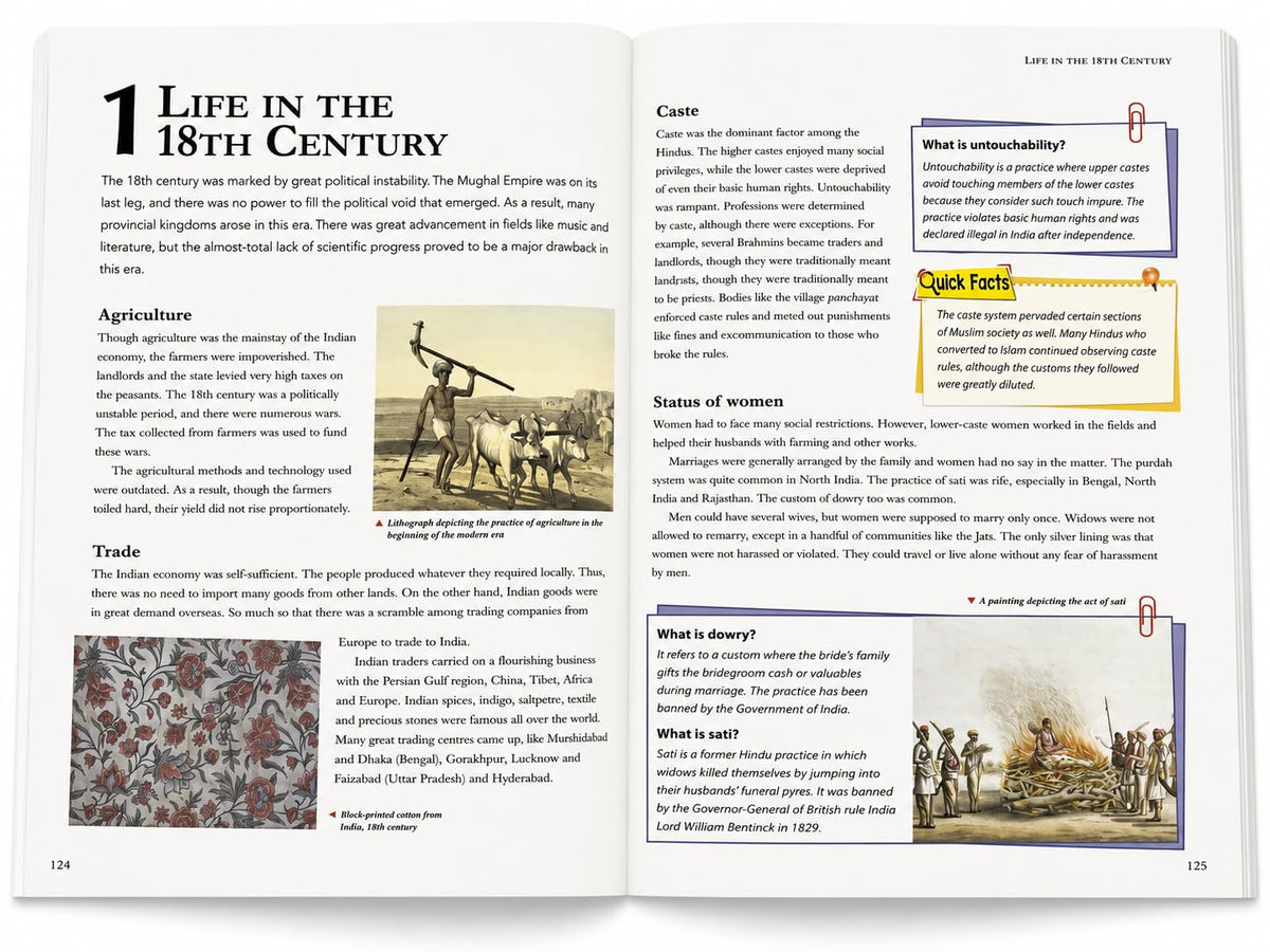 Encyclopedia of Indian History: A Fascinating Journey Through Ancient, Medieval & Modern India | Comprehensive Historical Reference Book For kids 10+