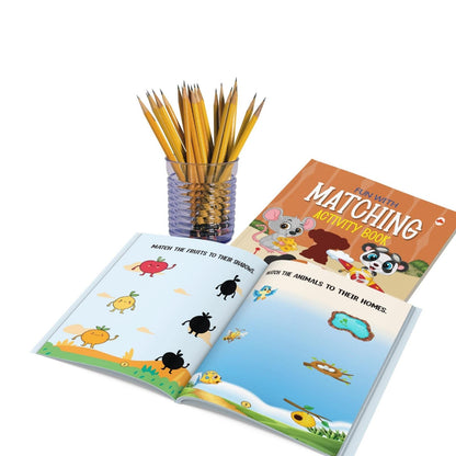 Brain Booster Activity Book Set (Set of 10 books) (Colourful Pages) - 3 Years to 5 Years Old - Learn and Practice ABC Capital and Small Letters, Mazes, Spot the Difference, Pencil Control, Dot to Dot, Mathematics - Fun Early Learning
