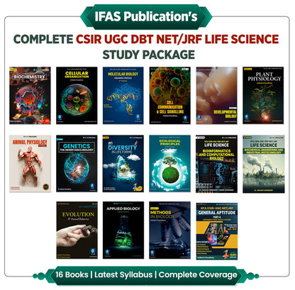 CSIR NET Life Science Books 2026 | Complete 16 Book Set for CSIR NET JRF Life Sciences | Theory, Practice Notes & Study Material for NTA CSIR UGC NET, GATE & SET | IFAS Publications