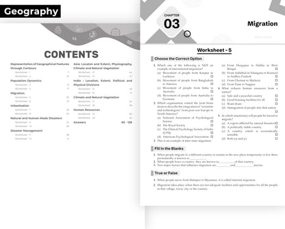Gurukul by Oswal Chapterwise Worksheets ICSE Class 8 Bundles (Set of 6) Exam 2026 : Physics, Chemistry, Maths, Biology, History & Civics, Geography, Practice Qs, Case Studies, Chapter Assessment