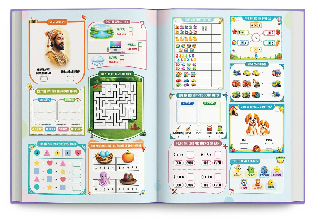 Activity Book for 6 Year Old | Best Selling 1001 Brain Booster Activity Book for 6+ Year Old | Kids Activity Book - Puzzle, Sudoku, Maze, Colouring, Dot To Dot, Matching, Seek & Find, Spot Difference