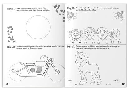 Draw Everyday: Book of Daily Doodles for Kids