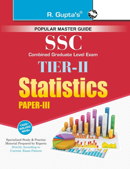 SSC: Combined Graduate Level (CGL) Tier-II (Paper-III) Statistics Exam Guide by RPH Editorial Board (Author) book cover