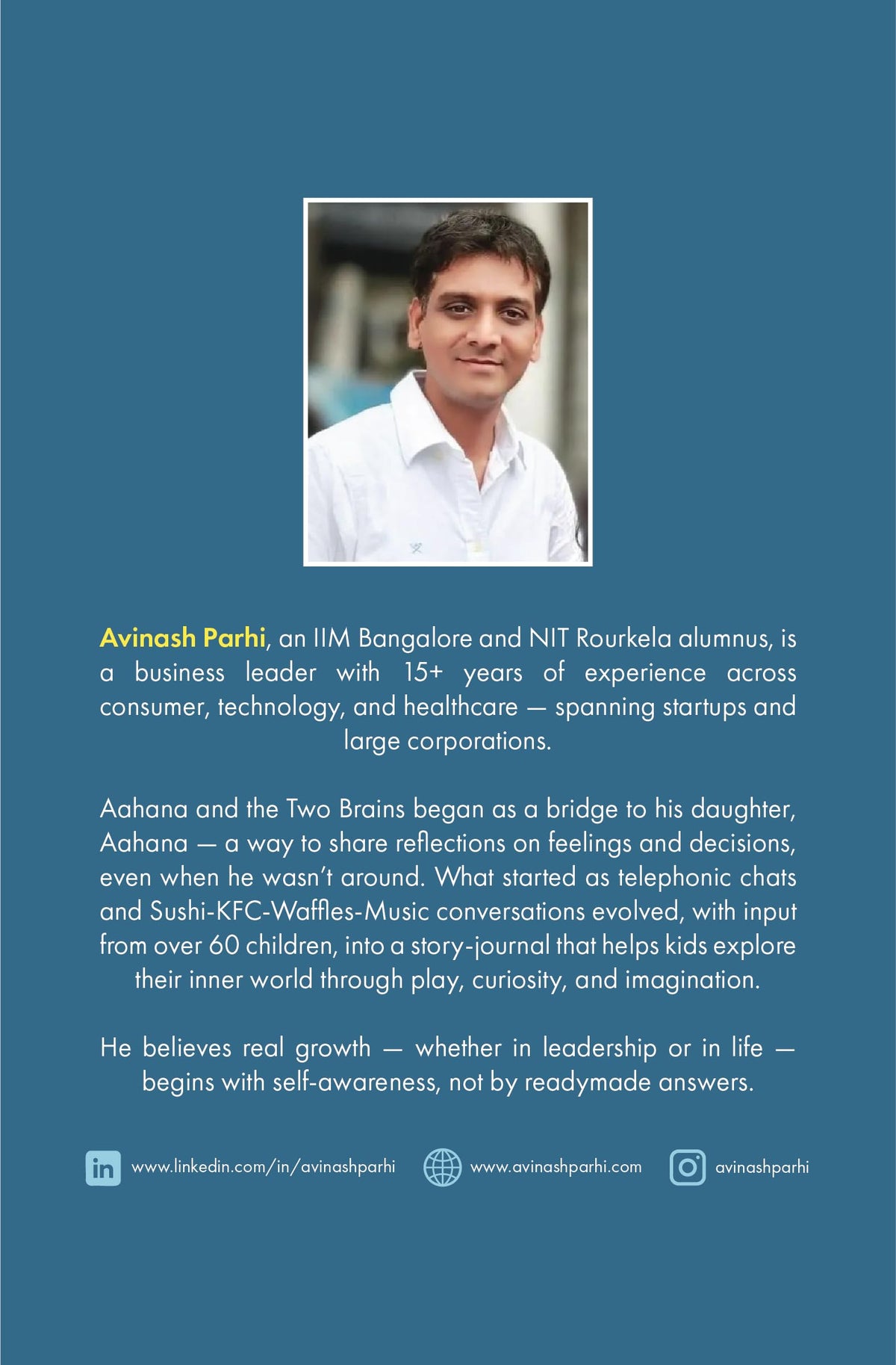 Aahana and the Two Brains: Interactive Picture Book with Fun Questions That Help Children Understand Their Minds and Emotions via Tools Age 7+ By Avinash Parhi