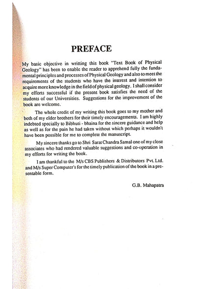 Textbook Of Physical Geology (Pb 2025)