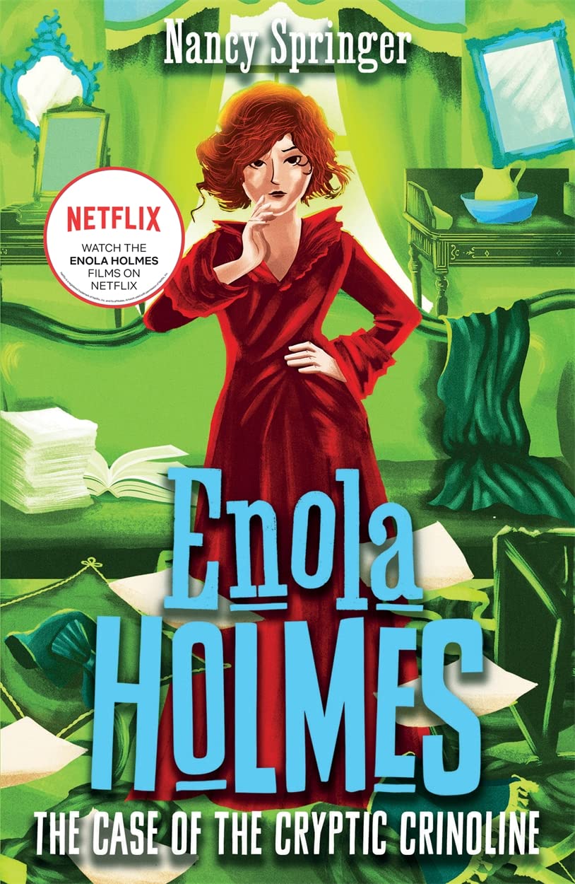 ENOLA HOLMES 5: THE CASE OF THE CRYPTIC CRINOLINE book cover