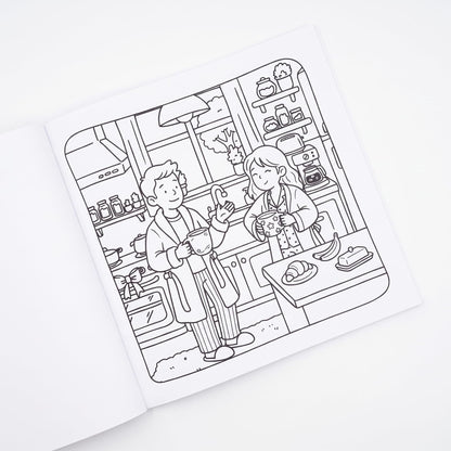 The Hummingbird Cozy Moments: A Cozy Coloring Book for All Ages Featuring Family, Friendship, Mother-Daughter Scenes, Hygge, Slow Living & Heartwarming Everyday Rituals (Cozy Travel Book Series)