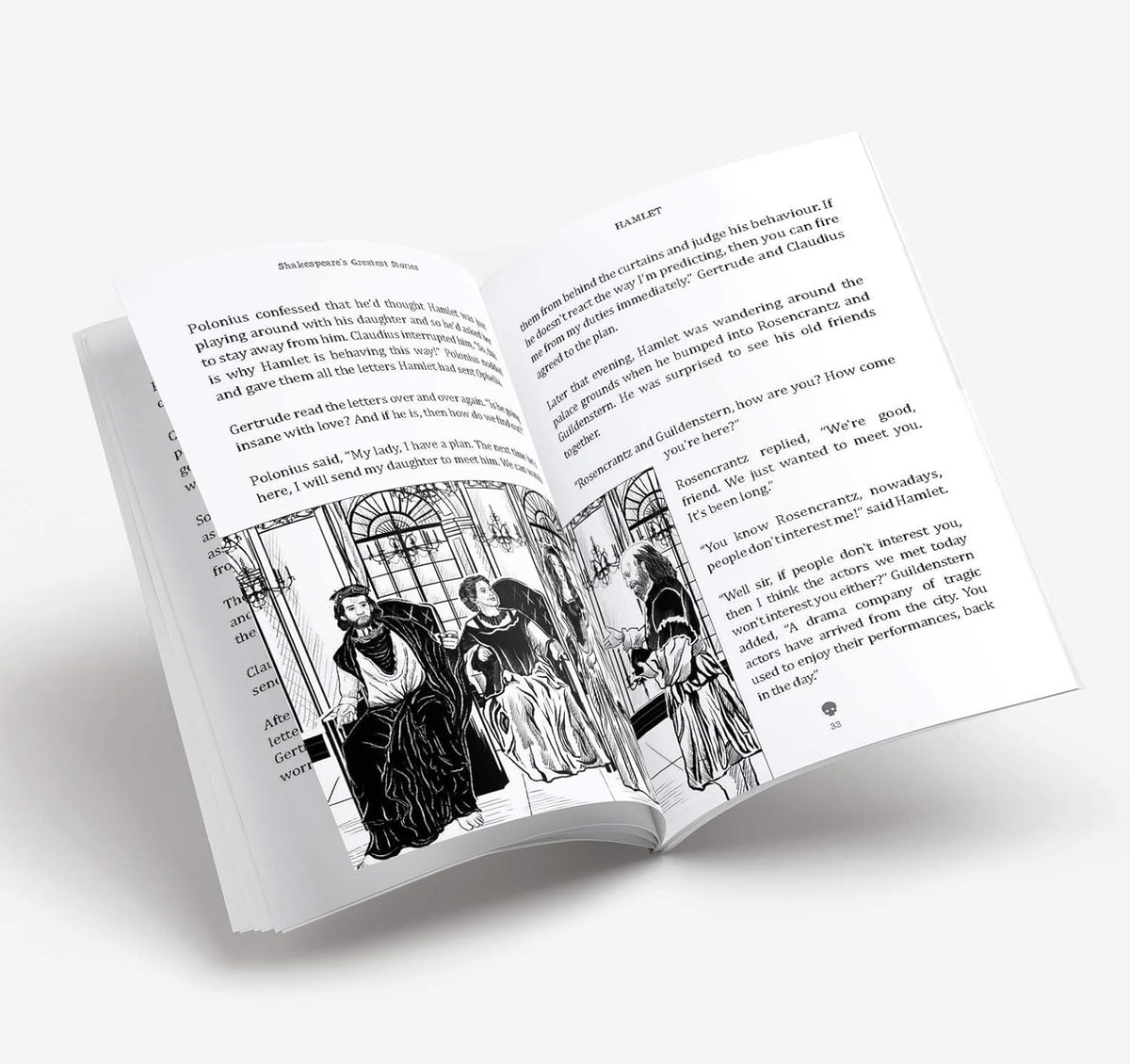 Hamlet : Shakespeare’s Greatest Stories For Children (Abridged and Illustrated) With Review Questions And An Introduction To The Themes In The Story