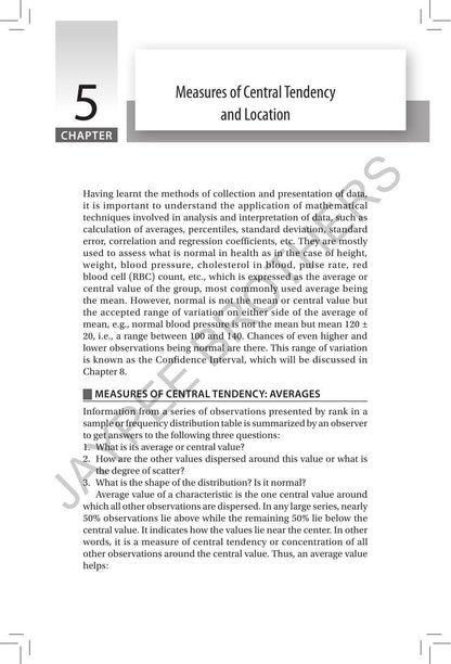 Mahajan's Methods in Biostatistics for Medical Students and Research Workers, 11/E | New Chapters on Nonparametric Tests and Kaplan-Meier Survival Analysis | Chapter-wise Question Bank: 1