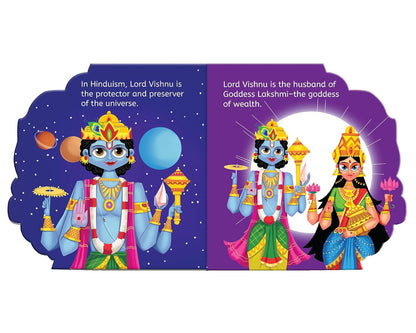 My First Shaped Board Book: Illustrated Vishnu Hindu Mythology Picture Book for Kids Age 2+ (Indian Gods and Goddesses)