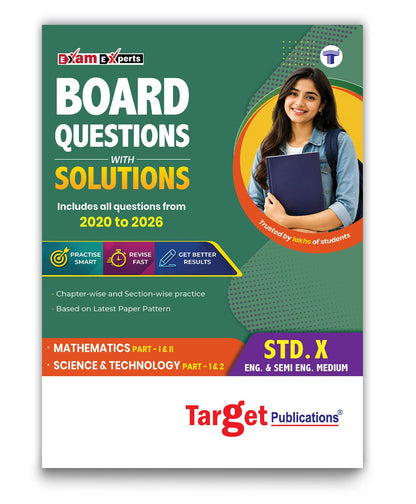 Std 10 Board Chapter Wise Questions with Solutions | SSC Topic Wise Board Questions Maths & Science 1 & 2 - 2019 to 2025 | Based on Std X Maharashtra State Board | English & Semi English Medium