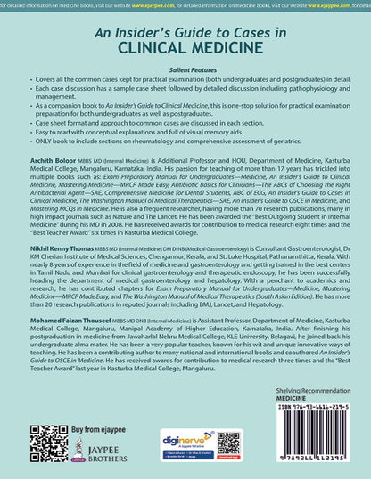 An Insider's Guide to Cases in Clinical Medicine (Part-2), 2/E for MBBS and PG Medical Students | Case Sheets, Discussion and Pathophysiology for Practical Exams | Geriatric Assessment, Rheumatology