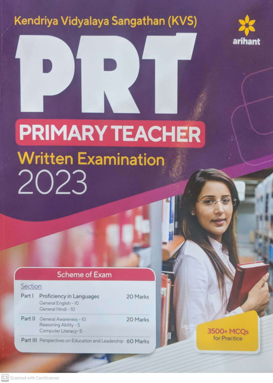 Kendriya Vidyalaya Sangathan(KVS) PRT Primary Teacher Written Examination 2023 book cover