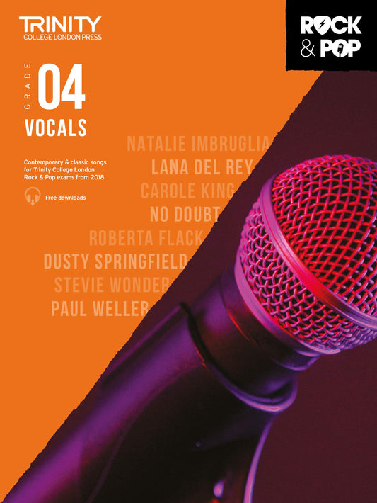 Rock & Pop 2018 Vocals Grade 4