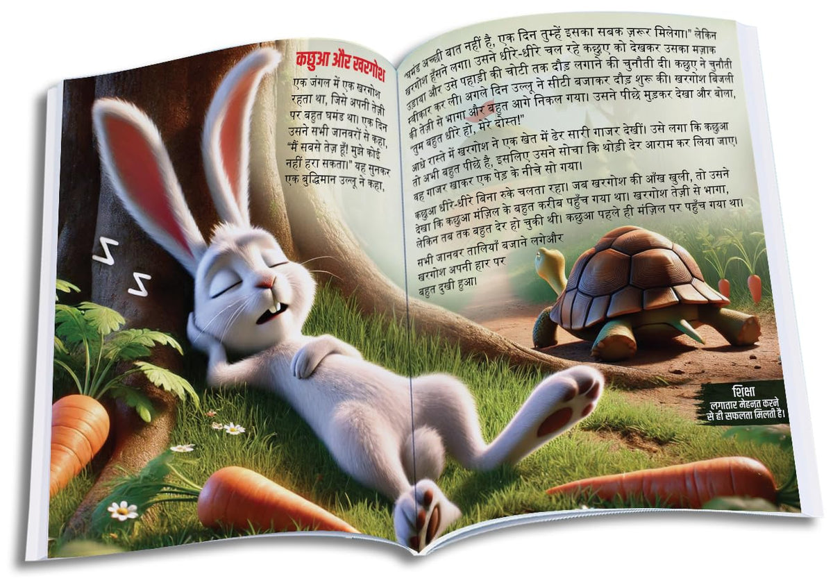 Panchtantra Ki Kahaniyan Hindi | 101 Panchatantra Story Books in Hindi for Kids (Hardback) | Premium Quality Moral Story Book by Pandit Vishnu Sharma | Two Brothers Publications