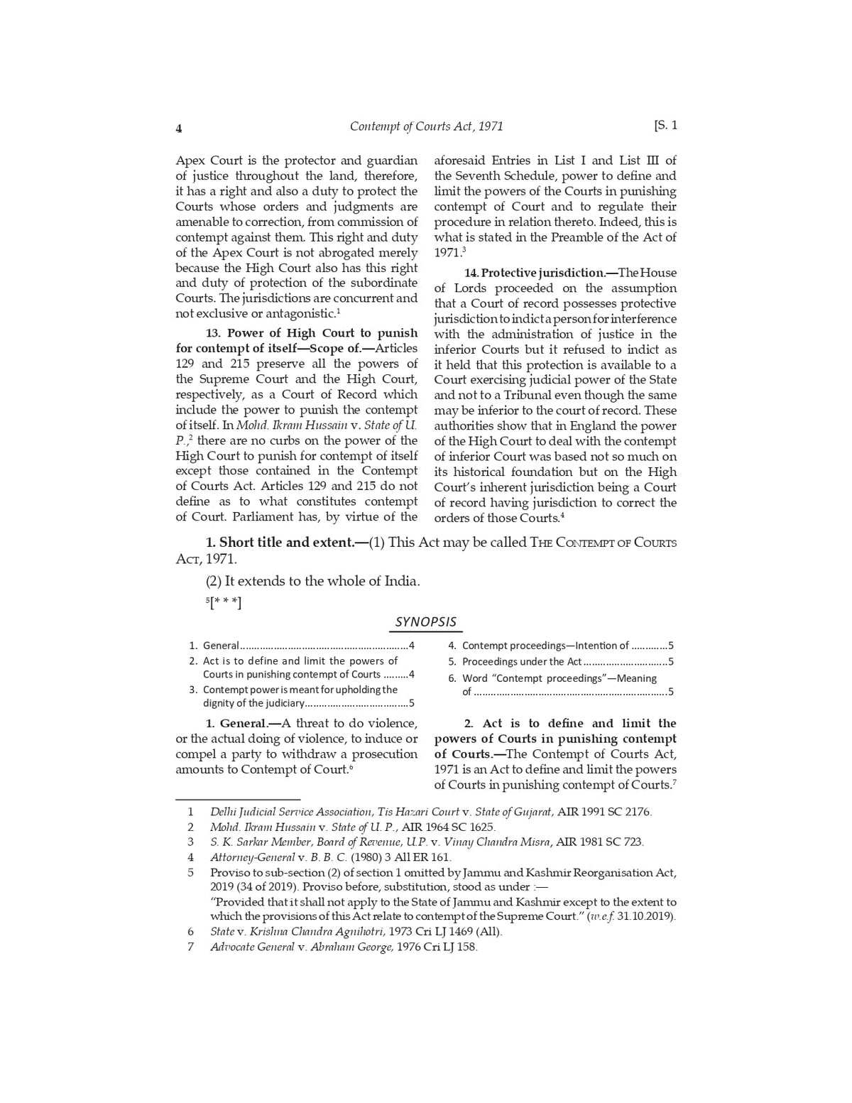 Lawmann's Contempt of Courts Act, 1971 | Bare Act with Comments (Lawmann's Series)