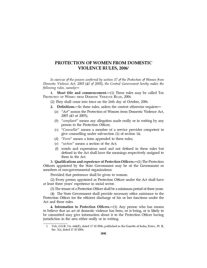 Lawmann's Protection of Women from Domestic Violence Act, 2005 with DV Rules, Live in Relationship | Bare Act with Comments
