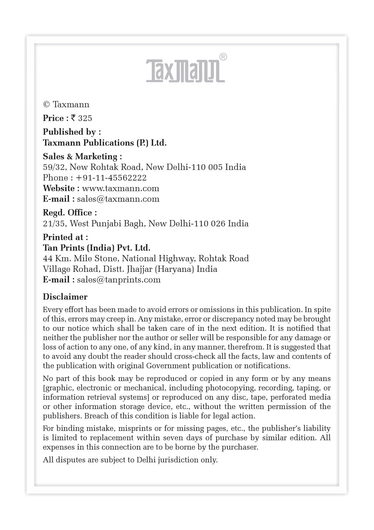 Taxmann's New Labour Laws [Bare Act without Comments | AIBE] – All Four Labour Codes in Force | Statutory Text of the Codes on Wages, Social Security, Industrial Relations and Occupational Safety