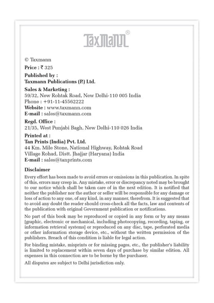 Taxmann's New Labour Laws [Bare Act without Comments | AIBE] – All Four Labour Codes in Force | Statutory Text of the Codes on Wages, Social Security, Industrial Relations and Occupational Safety