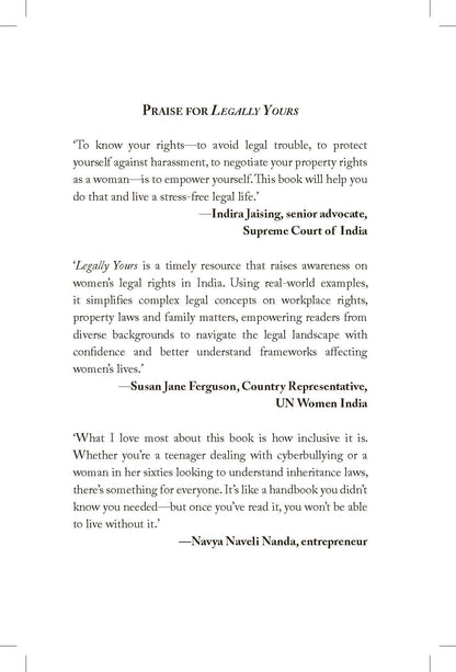 Legally Yours : Every Woman's Guide to Her Legal Rights