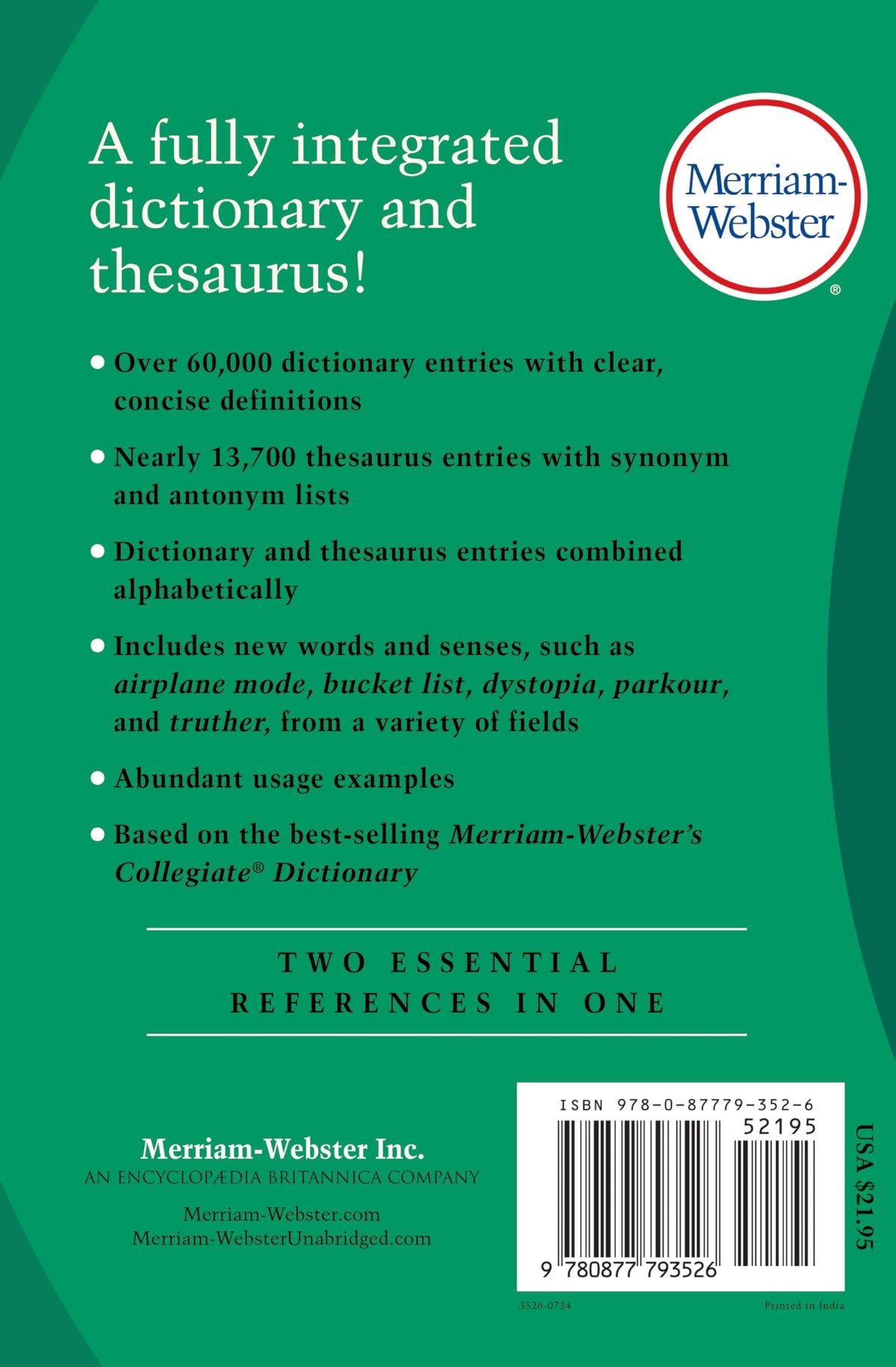 MerriamWebsters Dictionary and Thesauru