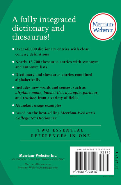 MerriamWebsters Dictionary and Thesauru