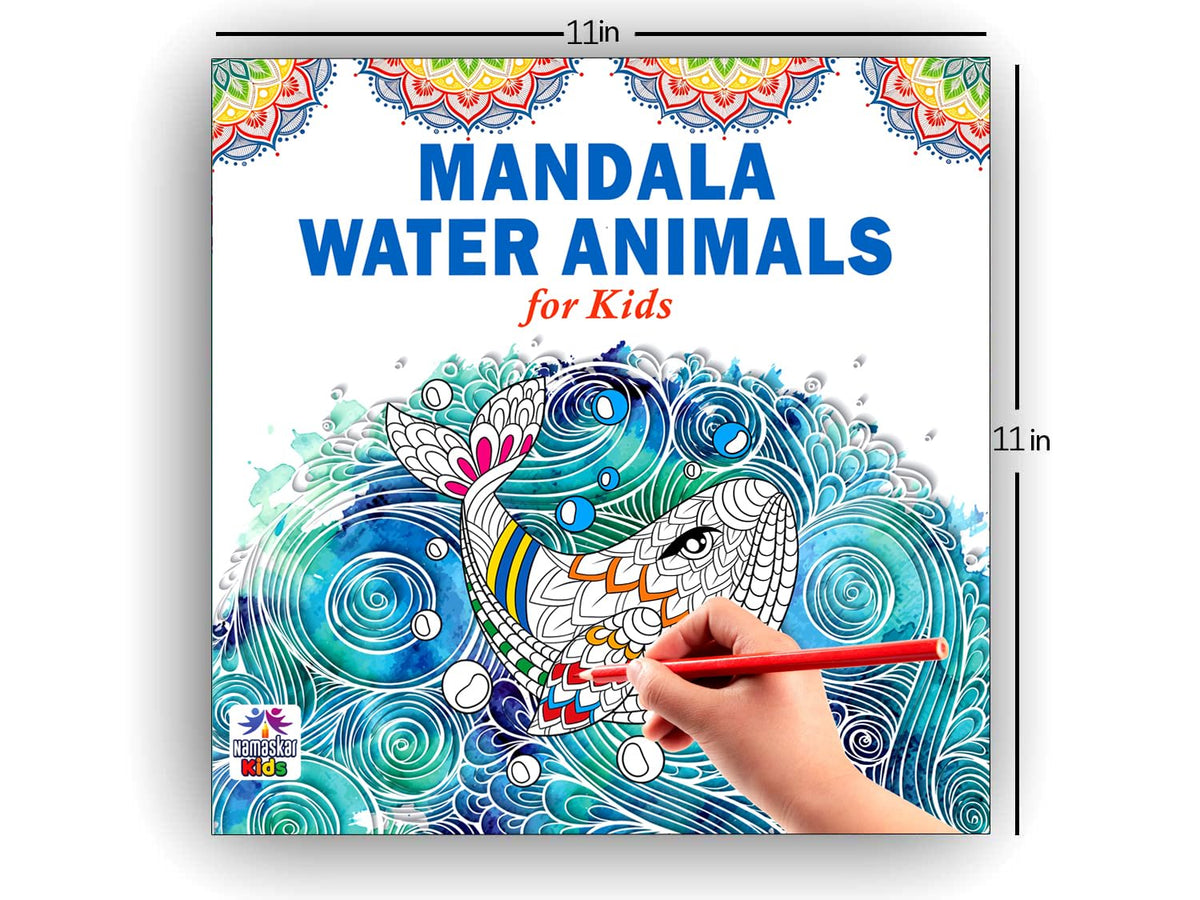 Mandala Sea Animals Art Coloring Book for Kids | 30 Ocean-Themed Mandala Designs to Enhance Art Coloring, Drawing & Focus | High Quality Premium Paper | Perfect Gift for Children & Teens