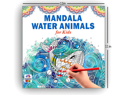 Mandala Sea Animals Art Coloring Book for Kids | 30 Ocean-Themed Mandala Designs to Enhance Art Coloring, Drawing & Focus | High Quality Premium Paper | Perfect Gift for Children & Teens