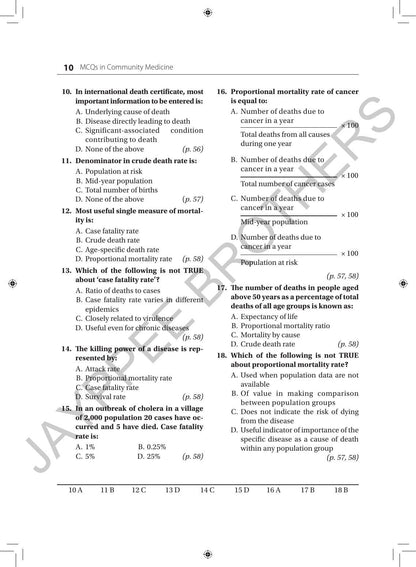 MCQS IN COMMUNITY MEDICINE