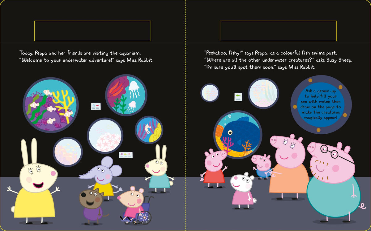 Peppa Pig: Peppa’s Underwater Adventure: A Magic Painting Book