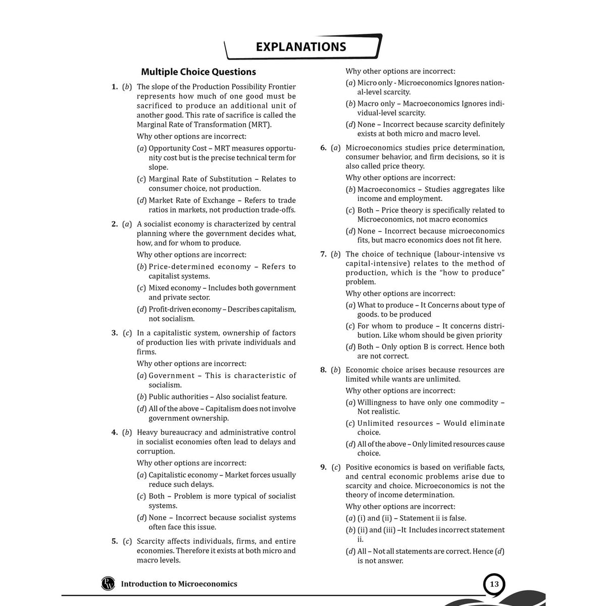 PW CUET (UG) Economics 2026 Chapterwise & Topicwise Question Bank with Past Year Questions PYQs and Mock Test | Mind Maps and Practice MCQs