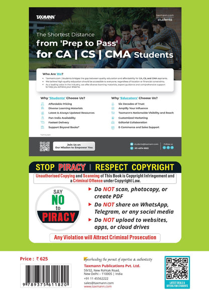 Taxmann's CRACKER for Strategic Financial Management (Paper 14 | SFM) – 500+ Fully Solved Past-exam Questions Across All 17 Modules for CMA Final | Dec. 2026/June 2027 Exams