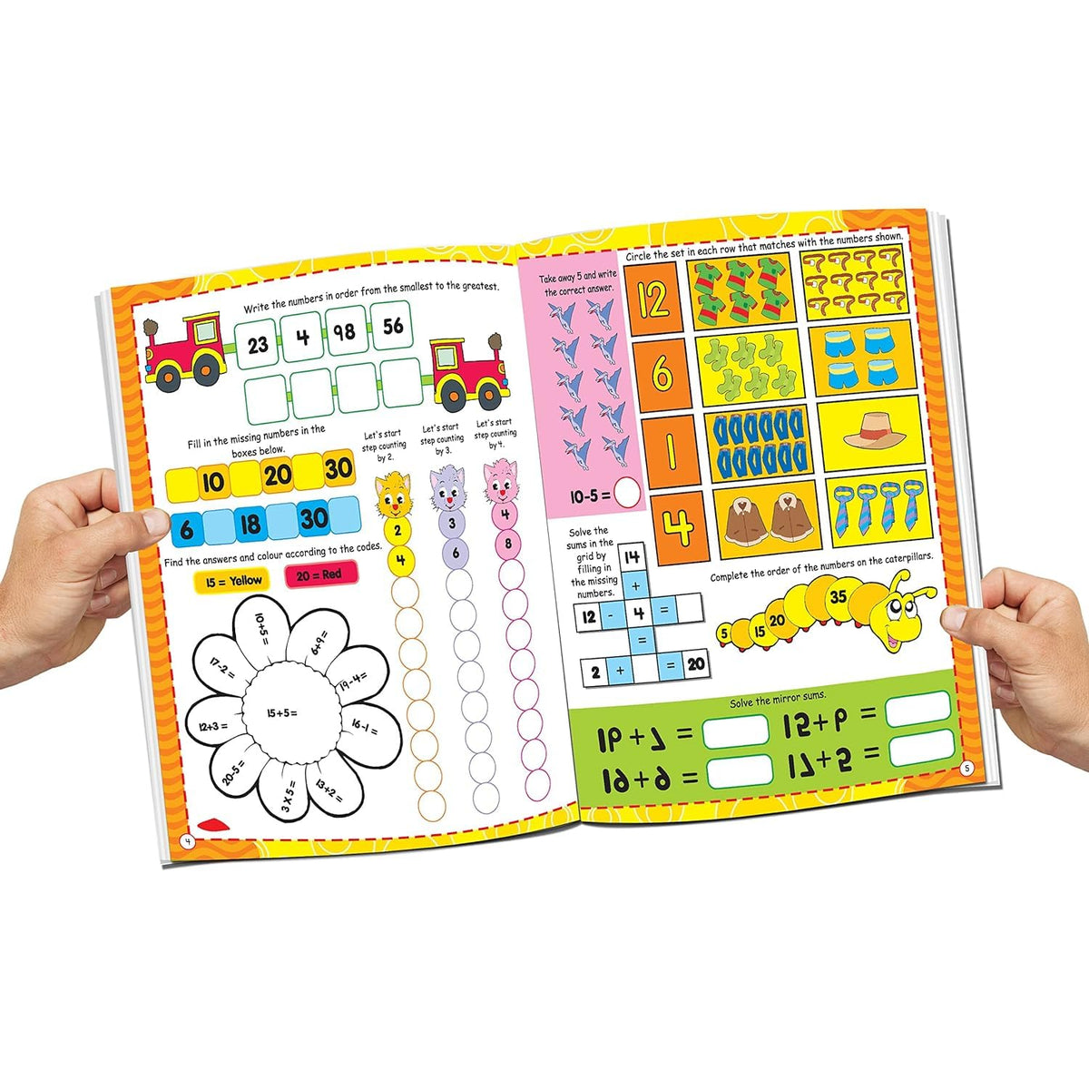 365 Maths Activity Book for Kids Ages 5-10 | Fun Math Workbook with Addition, Subtraction, Multiplication & Division | Interactive Activities to Build Confidence & Core Skills