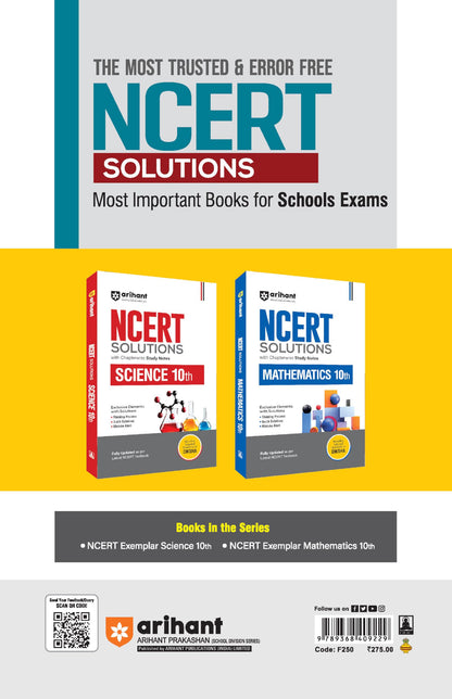 Arihant NCERT Exemplar Mathmatices 10th Latest Rationalized Edition | Problems & Solutions with Exclusive Elements | Thinking Process, Concept Insight, Mistake Alert | For Exam 2026-27
