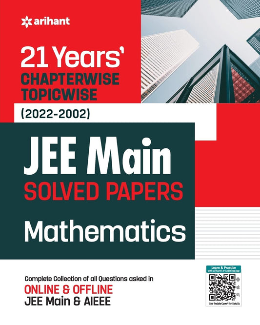 21 Yearss Chapterwise Topicwise (2023-2002)  JEE Main Solved Paper Mathematics book cover