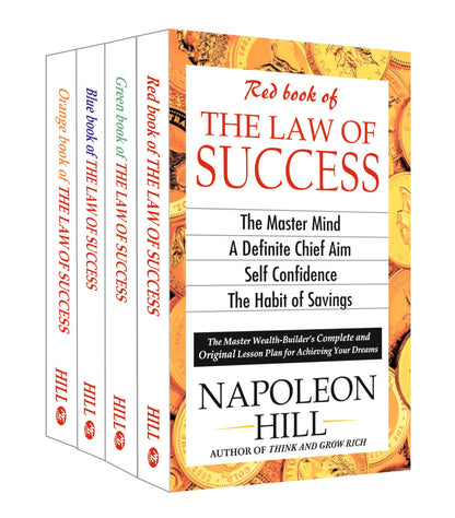 Law of Success by Napoleon Hill – Set of 4 Books | Complete Personal Development and Success Course