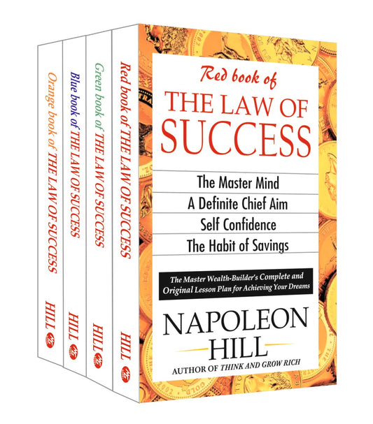 Law of Success by Napoleon Hill – Set of 4 Books | Complete Personal Development and Success Course