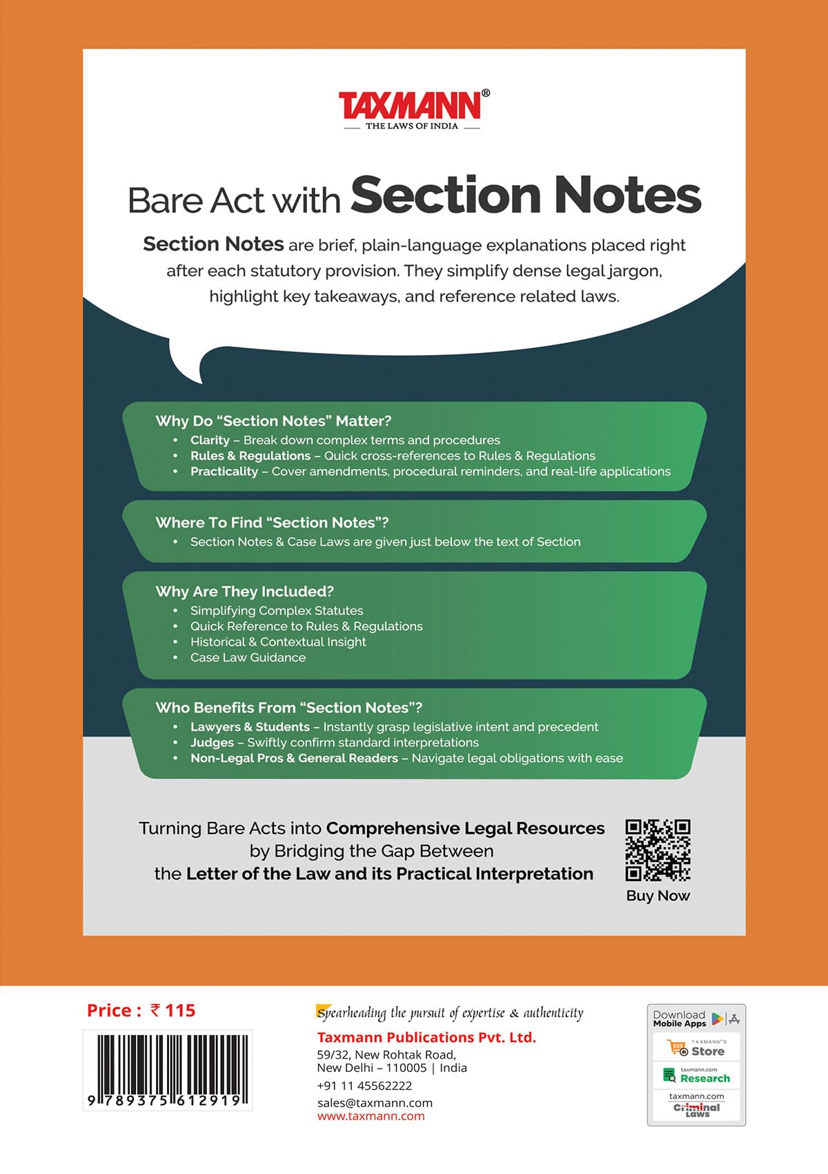 Taxmann's Income-Tax Act 2025 | Income-Tax Act 1961 | Companies Act 2013 | CGST Act 2017 [Bare Act without Comments | AIBE] – Complete Arrangement of Sections for Four Acts in One Volume