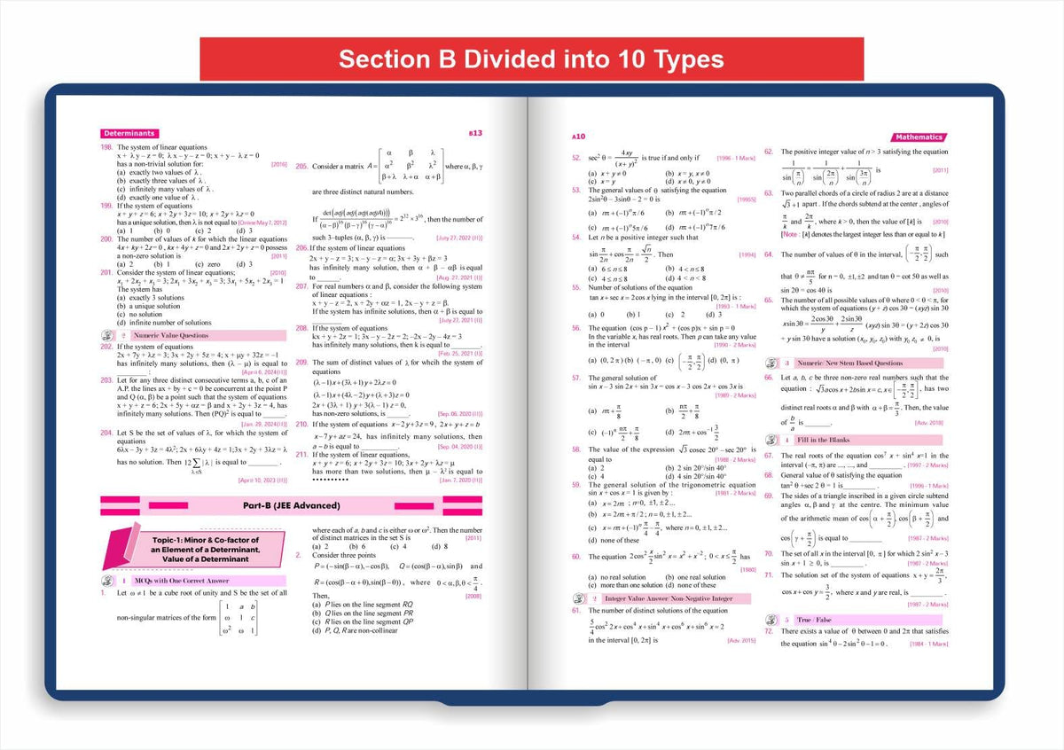 Disha Errorless 48 Years JEE Advanced (1978 - 2025) & 24 Year JEE Main (2002 - 2025) MATHEMATICS Chapter-wise & Topic-wise PYQs Book 21st Edition | Solved Papers Question Bank in NCERT Flow | JEE 2026