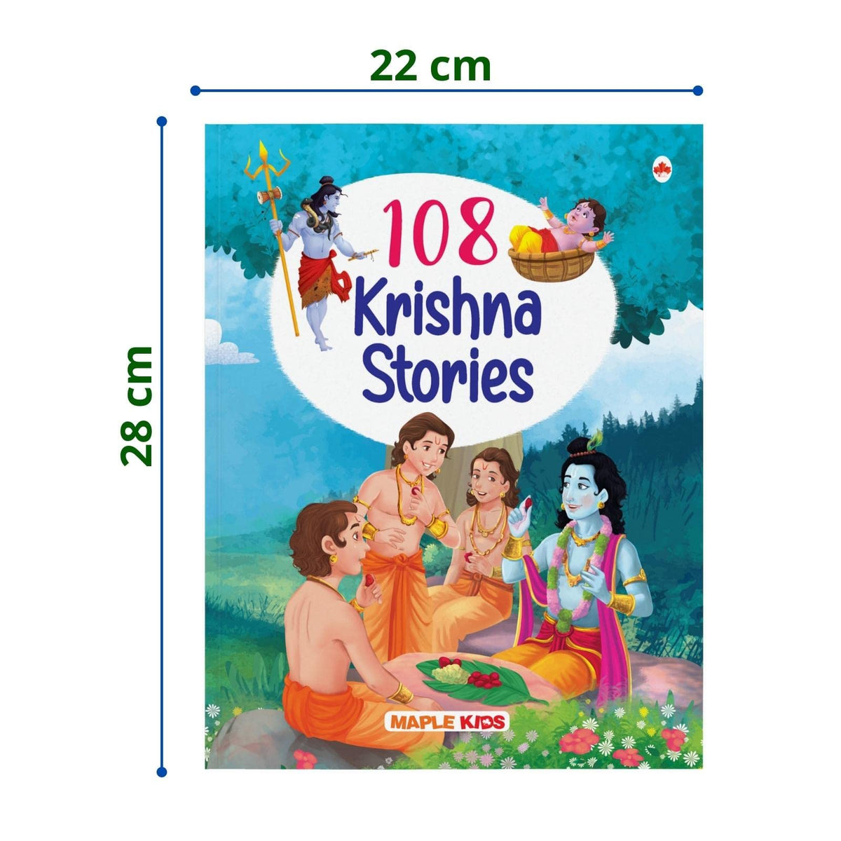 108 Krishna Stories for Children (Illustrated) - Story Book for Kids - Hindu Mythology - Indian Gods & Goddesses - Bedtime Stories - 3 Years to 10 Years Old - English Short Stories for Children