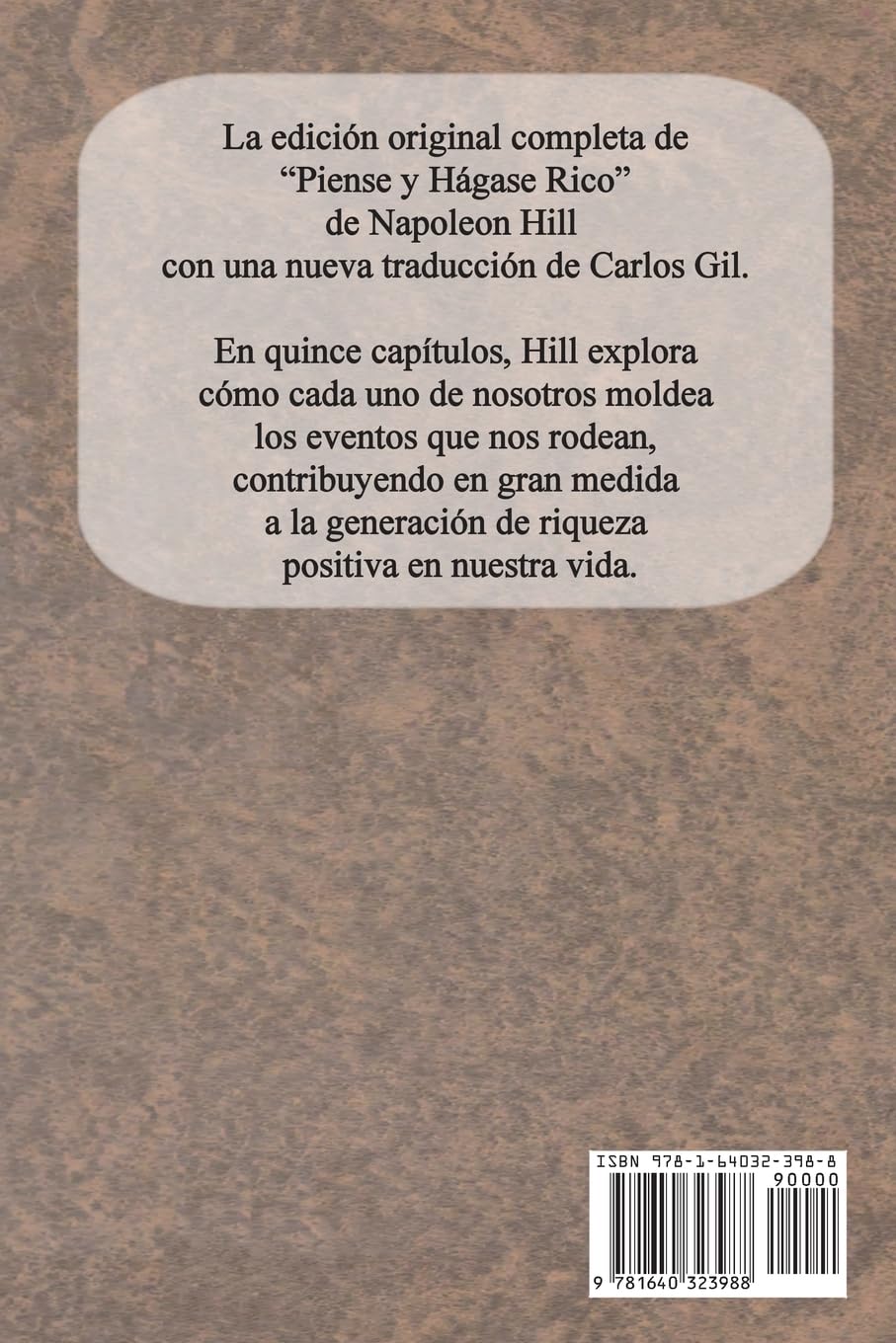 Piense y Hgase Rico Edicin Original de 1937