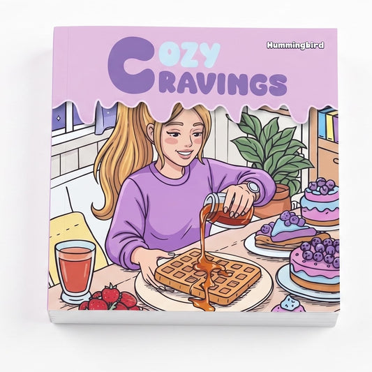Cozy Cravings Colouring Book – Cute Dessert Colouring Book for Adults, Teens & Kids | Girly Moments, Cozy Girl Moments, Cakes, Coffee, Ice Cream, Sweet Treats & Easy Colouring Pages (Cozy Series)