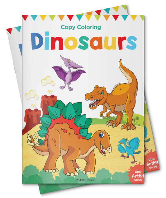 Little Artist Series Dinosaurs: Copy Colour Books book cover
