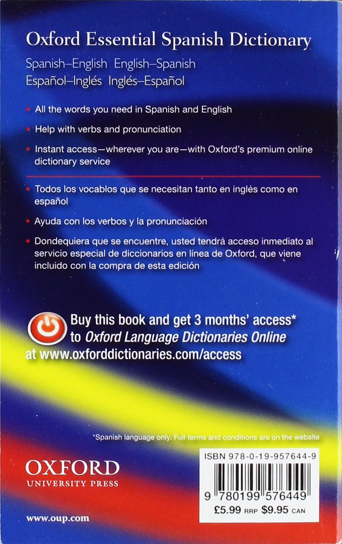 OXFORD ESSENTIAL SPANISH DICTIONARY 1E: PB