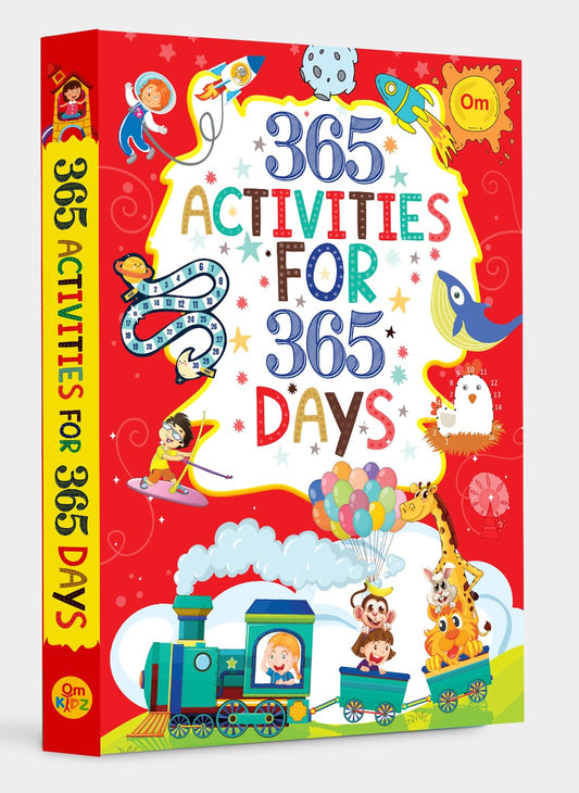 365 Activities for 365 Days: Jumbo Coloring Book for Kids | Word Search, Shapes, Numbers, Draw & Colour, Puzzles and More | Spell and Explore | Collection of Fun Activities for Little Scholars | Ages 4+
