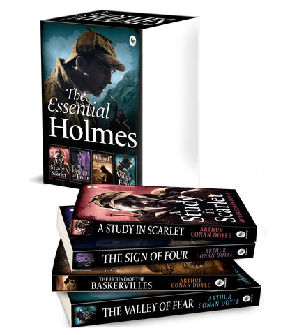 The Essential Holmes Boxed Set (A Study In Scarlet, The Sign Of Four, The Hound Of Baskervilles, And The Valley Of Fear) (Fingerprint Classics)