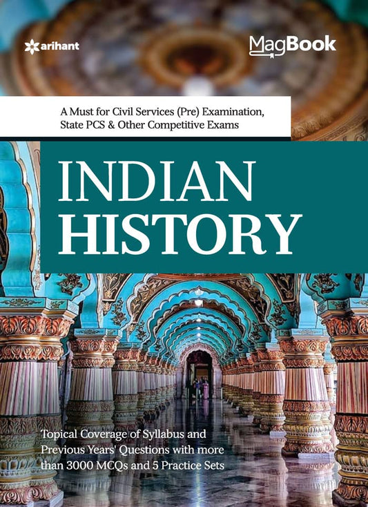 Magbook Indian History for Civil services prelims/state PCS & other Competitive Exam book cover
