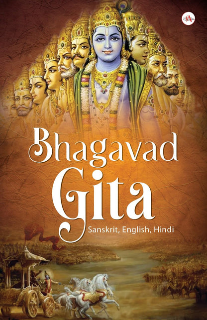 Bhagavad Gita | Hardcover | Gita in English, Hindi & Sanskrit, Premium Gift | Bhagwat Geeta (Mahabharat)