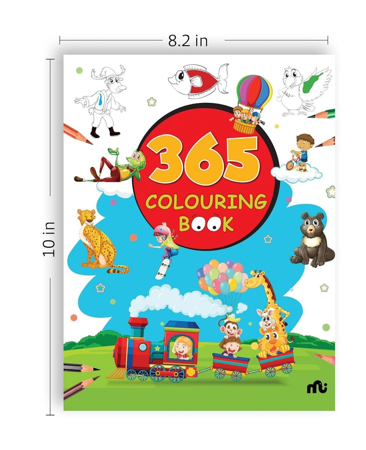 365 Colouring Book for Kids - Painting and Drawing Book with 368 Big Pictures
